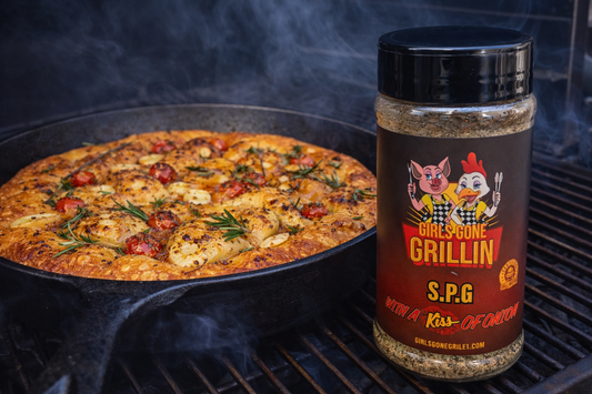 Smoked Focaccia Bread - Girls Gone Grillin' Style