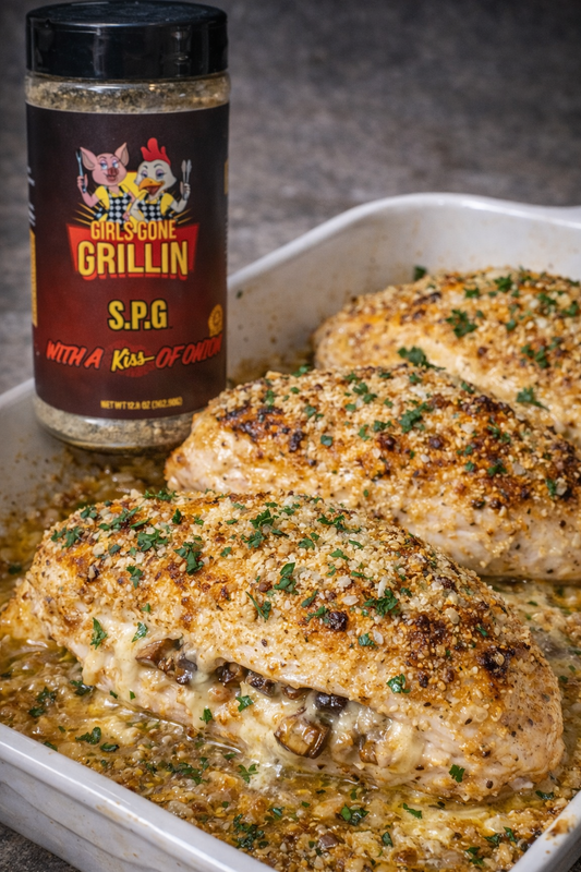 Baked Caesar Chicken with Parmesan Crust