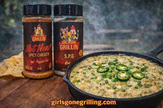 Smoked Green Chili Dip (Girls Gone Grillin’ style)