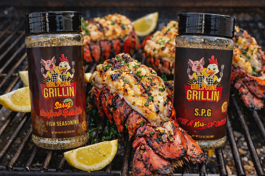 Grilled Lobster Tails with Garlic Butter Lemon Sauce