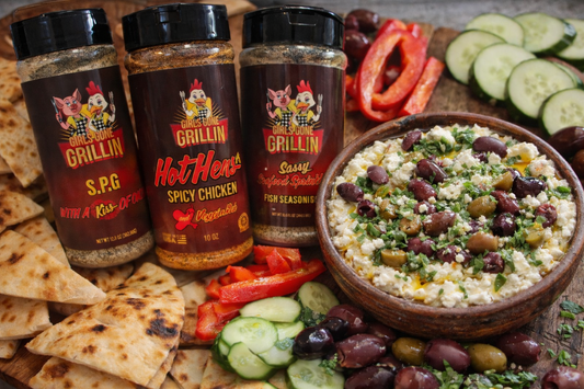 Mediterranean Olive Feta Dip Girls Gone Grillin Style
