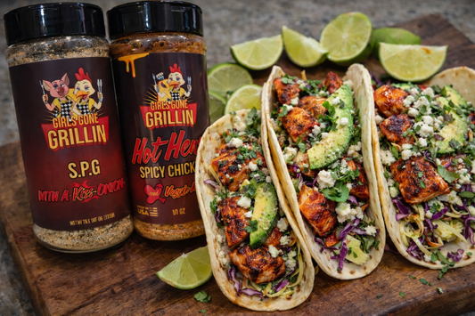 Chipotle Salmon Tacos - Girls Gone Grillin Style