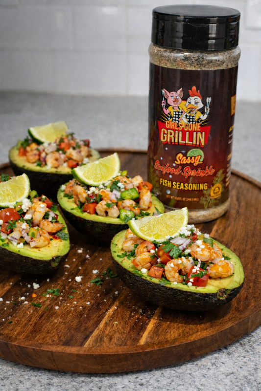 Shrimp Avocado Boats- Girls Gone Grillin' Style