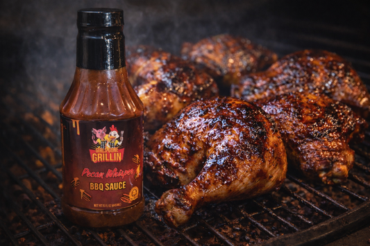 Pecan Whisper Glazed Chicken Quarters