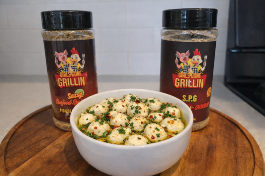 Marinated Mozzarella Balls with Girls Gone Grillin’ Seasonings