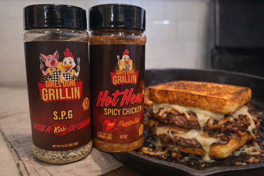 Texas Toast Patty Meltdown (Girls Gone Grillin’ Style)