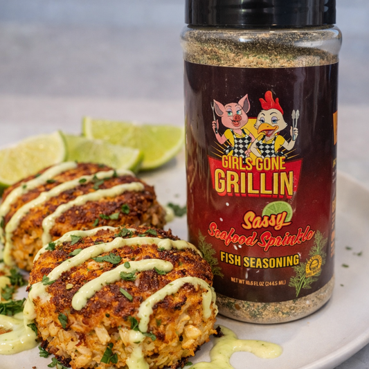 Lime Lobster Crab Cakes- Girls Gone Grillin' Style