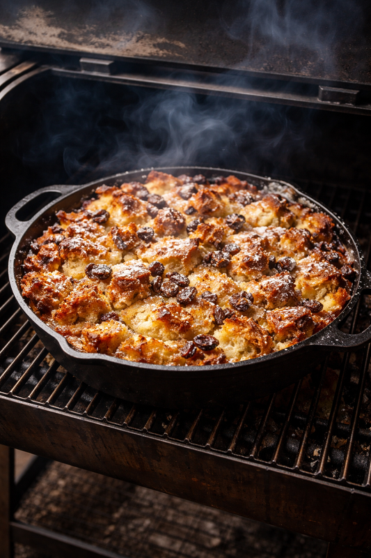 Smoked Irish Bread Pudding