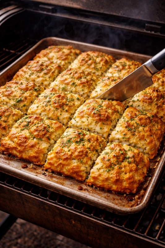 Smoked Biscuits Slab - Girls Gone Grillin Style