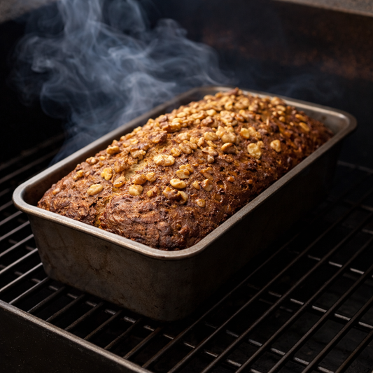Smoked Banana Bread - Girls Gone Grillin' Style