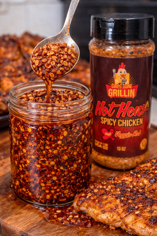 This Hot Hens Chili Crunch