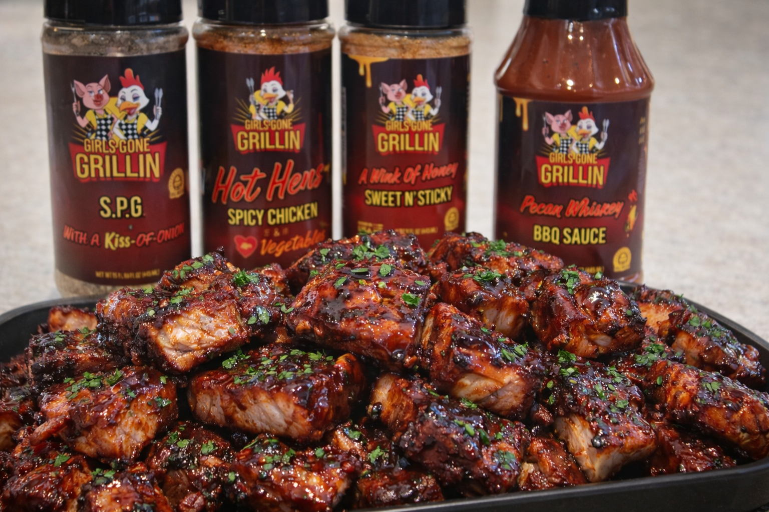 Pecan BBQ Party Ribs – Girls Gone Grillin LLC
