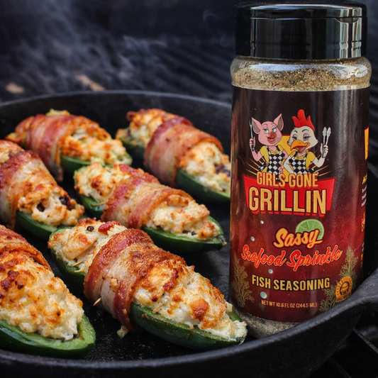 Crab Stuffed Jalapeño Poppers (Girls Gone Grillin’ Style)
