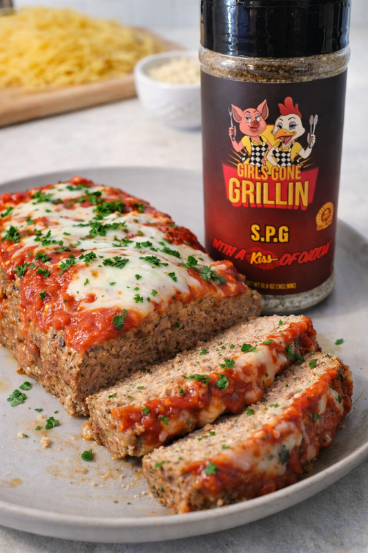 Italian Meatloaf (Basil + Tomatoes Inside – Girls Gone Grillin’ Style)