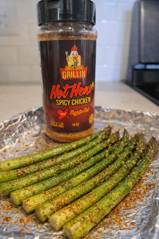 Roasted Asparagus (Girls Gone Grillin’ Style – Hot Hens Kick)