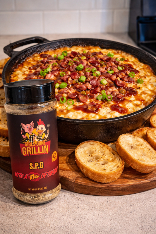 Smoked Gouda Bacon Dip (Girls Gone Grillin’ Style)