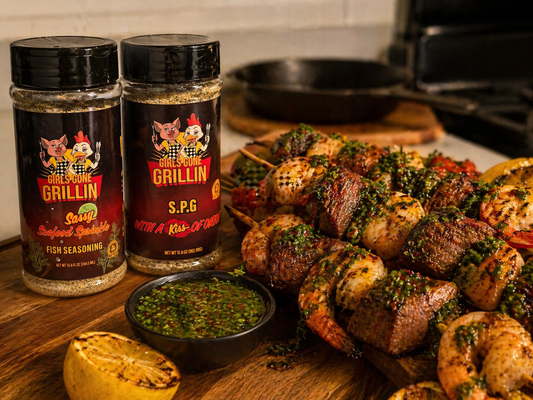 Surf & Turf Skewers (Girls Gone Grillin’ Style)