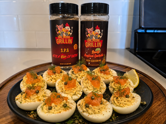 Smoked Salmon Deviled Eggs Girls Gone Grillin' Style