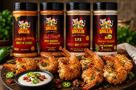 Jalapeño Popper Fried Shrimp Girls Gone Grillin' Style
