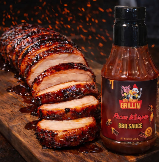 Pecan BBQ Bacon-Wrapped Pork Tenderloin