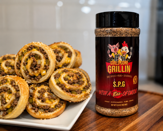 Cheeseburger Pinwheels Girls Gone Grillin' Style