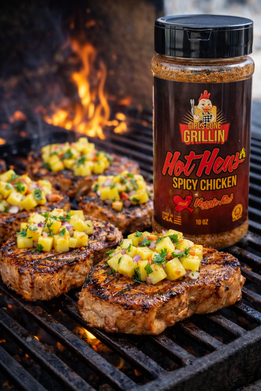 Pork Chops with Pineapple Salsa Girls Gone Grillin’ Style