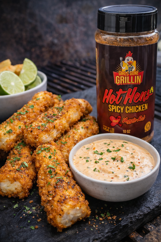 Fish Sticks with Chili Lime Sauce Girls Gone Grillin' Style