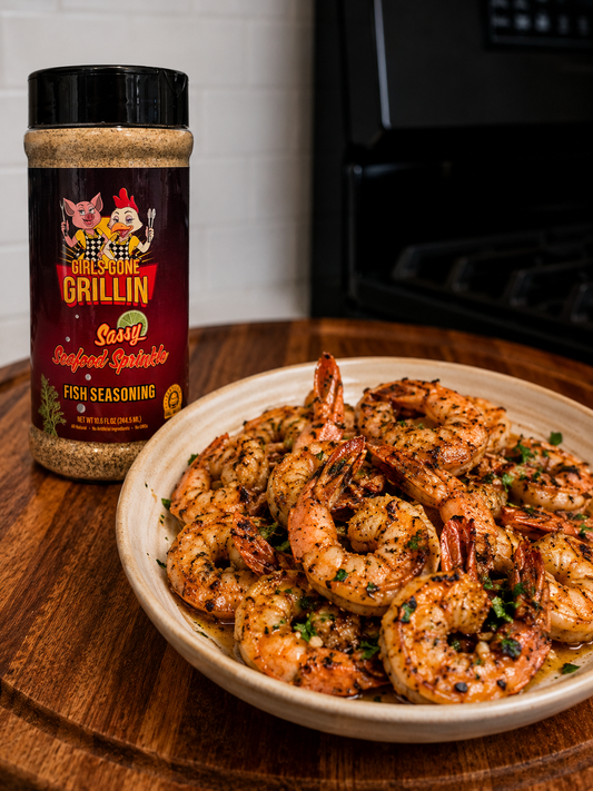 Champagne Vinaigrette Grilled Shrimp Girls Gone Grillin' Style