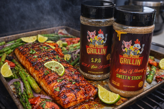 Sheet Pan Chili Lime Salmon – Girls Gone Grillin’ Style