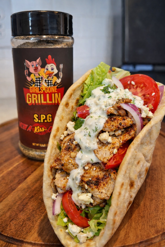 Grilled Chicken Gyros (Girls Gone Grillin’ Style)