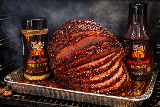 Smoked Sweet & Sticky Cherry Chipotle Ham ( isn't just for Christmas)