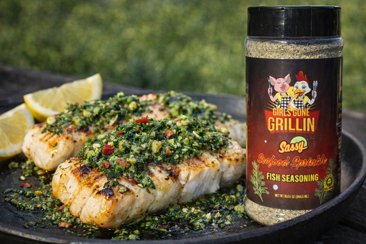 (Healthy January Snack) Grilled Cod with Chimichurri Sauce-Girls Gone Grillin’ Style