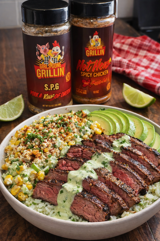 Steak, Avocado & Street Corn — Girls Gone Grillin’ Style