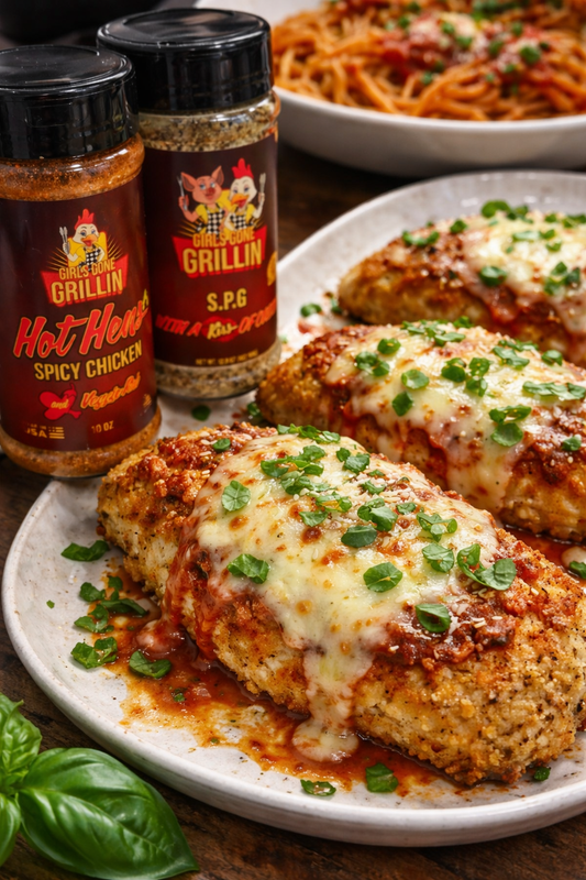 Chicken Parmesan- Girls Gone Grillin’ Style