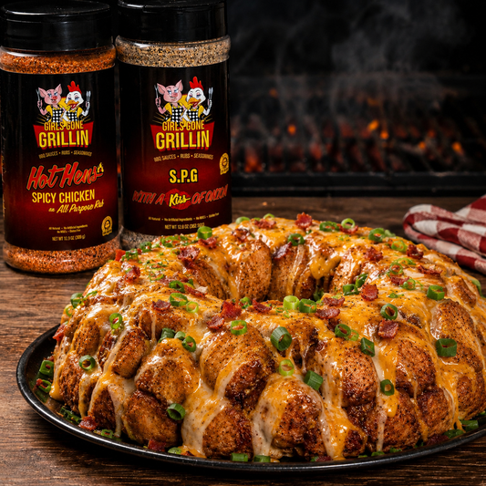 Smoked Cheesy Money Bread Girls Gone Grillin' Style